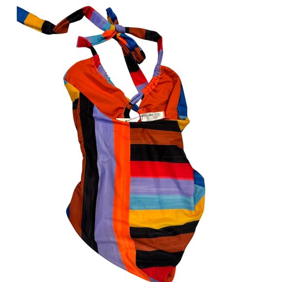 MARA HOFFMAN One Piece Color Block Bathing Suit in Sx XS - Picture 2 of 6